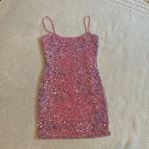 Velvi Juliette mini pink dress, size small